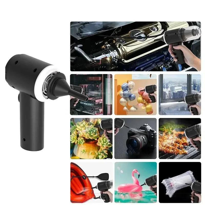 Mini PowerVac™ – Wireless Car Vacuum Cleaner (USB-C Rechargeable)